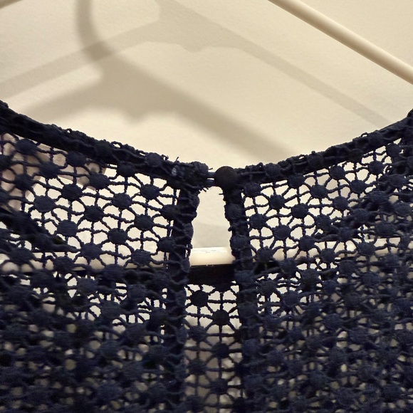 Navy Blue Lace Cocktail Dress - Picture 7 of 11